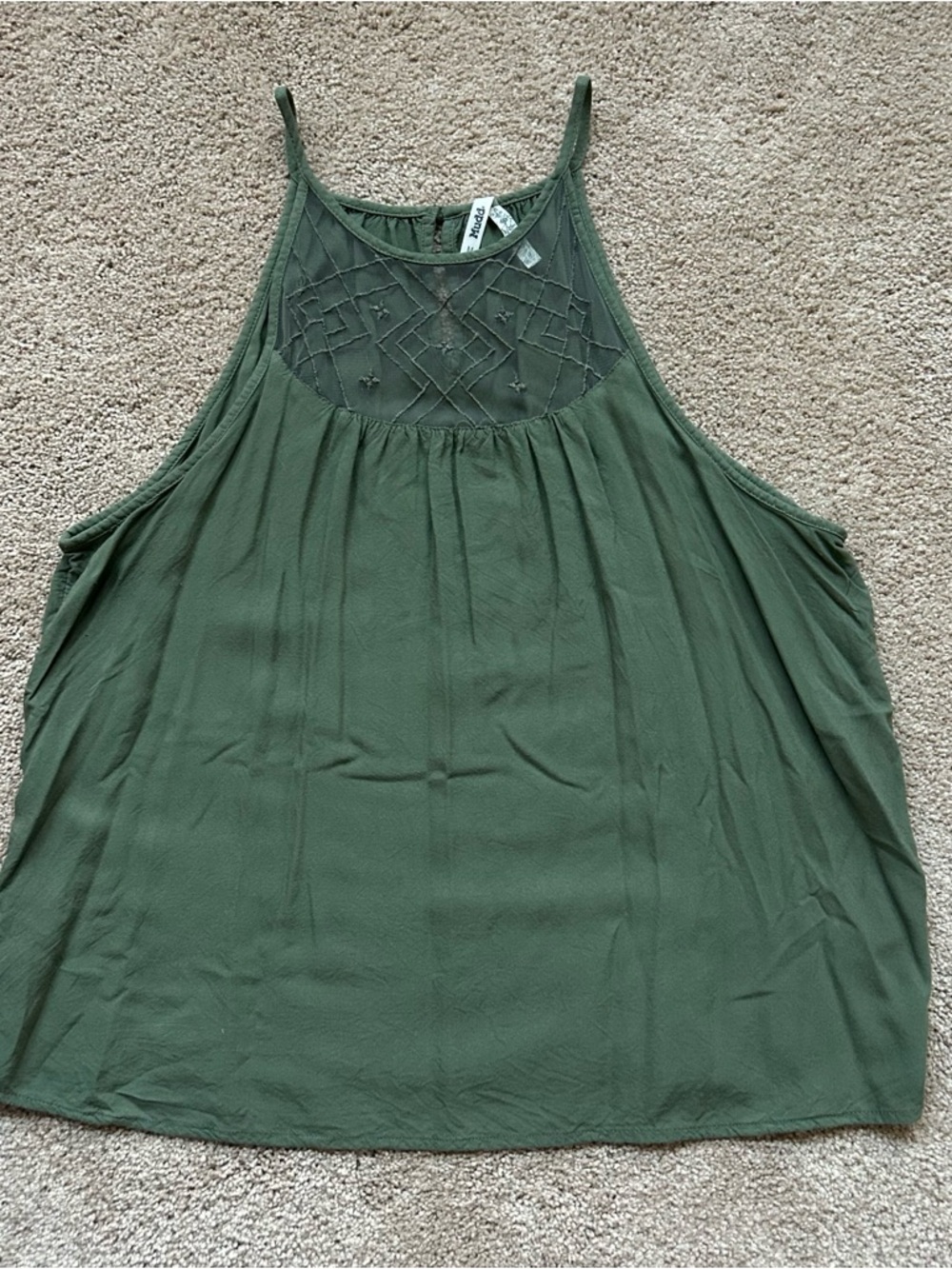 Mudd Olive Green Halter Tank